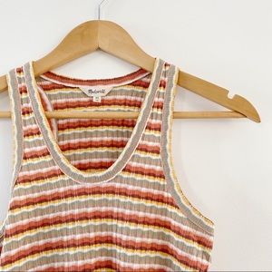 MADEWELL • Striped Knit Tank Top Extra Small